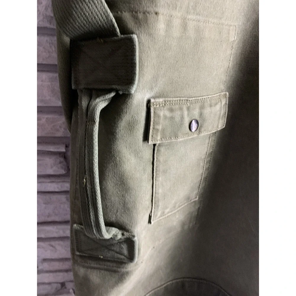 Vintage US Military Olive Drab Canvas Duffel Bag Sea Bag Top Load 36 Inch